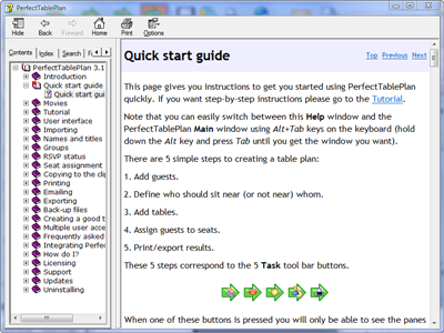 help documentation