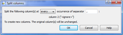 split columns window split columns window