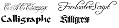 fonts