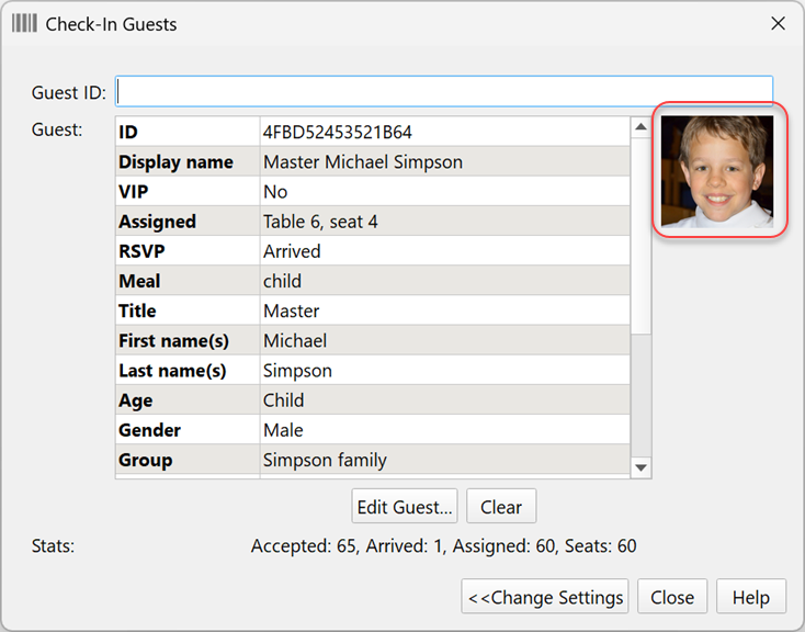 Guest check-in image