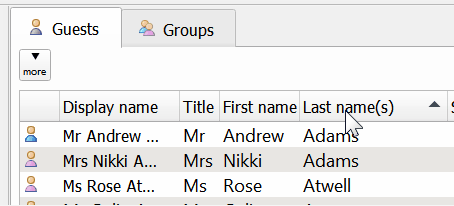 Drag and drop column ordering