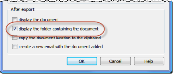 export to folder
