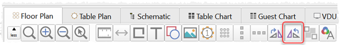 Rotate anti-clockwise in the floor plan pane