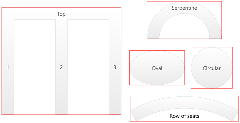 v6 table selection areas