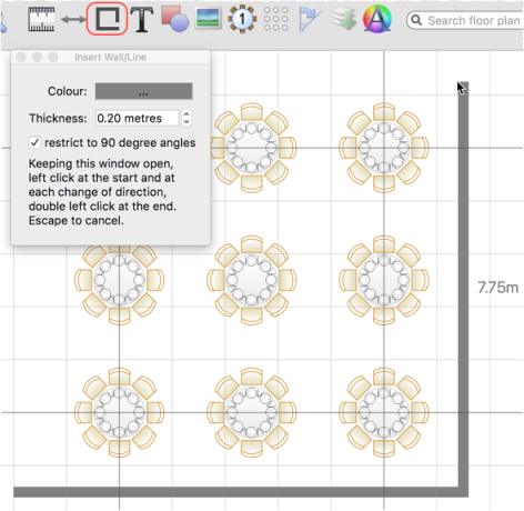 add walls to the floor plan