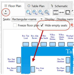 hide empty seats in a floor plan