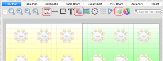 multiple rooms in a floor plan