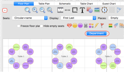 show custom fields in the floor plan