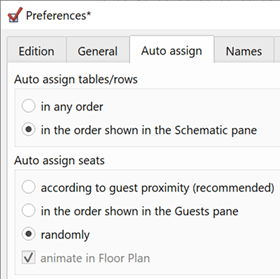 Automatically assign guests randomly