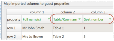 import guest seating