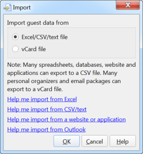 import guest list window