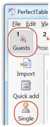 Add guests button