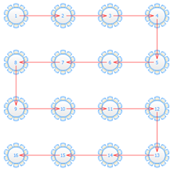 align tables on a floor plan