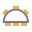 semi-circular table