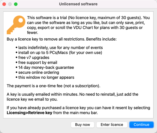 unlicensed software window