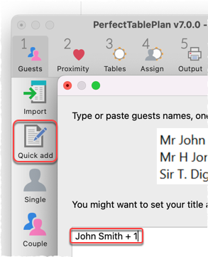 add guests