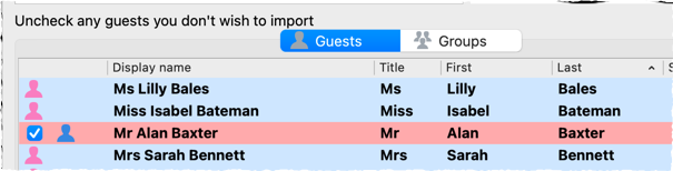 import preview changes