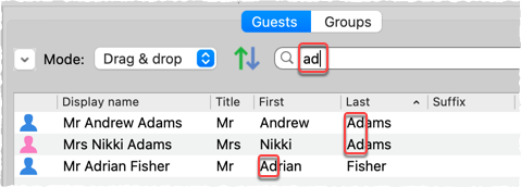 search guests