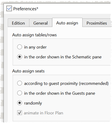 Automatically assign guests randomly