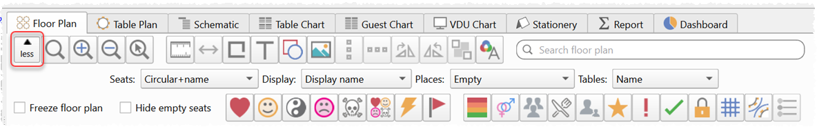 floor plan controls