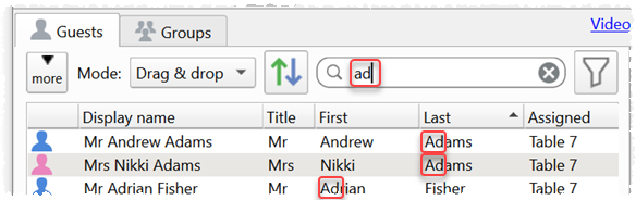 search guests