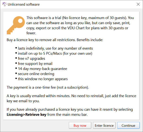 unlicensed software window