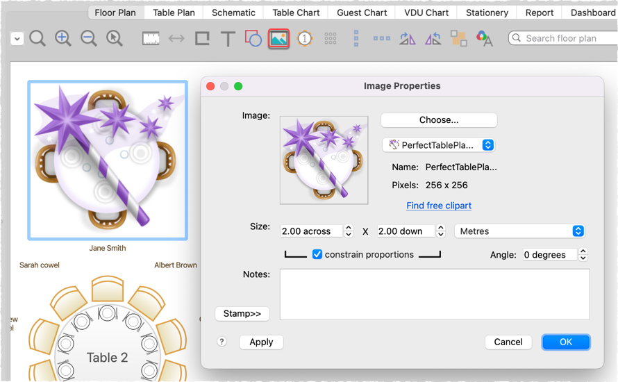 add image to floor plan