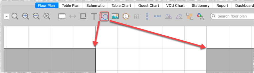 create a non-rectangular room create a non-rectangular room