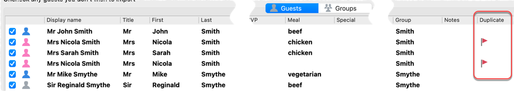 import duplicate flag import duplicate flag