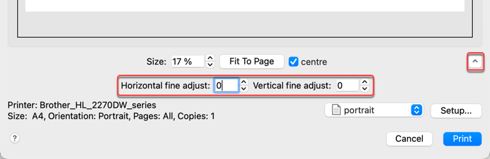 change print pagination