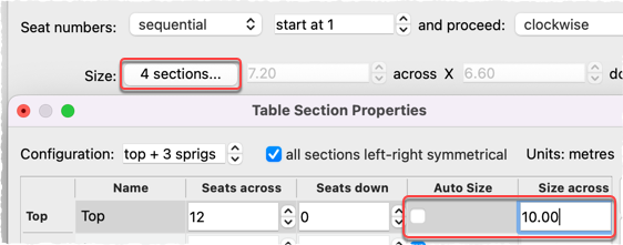 print e-shaped tables