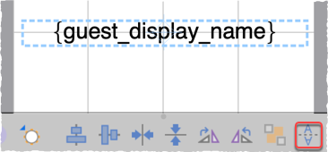 mirror text in place card
