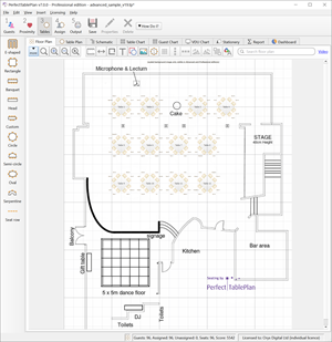 use a scaled image as the floor plan