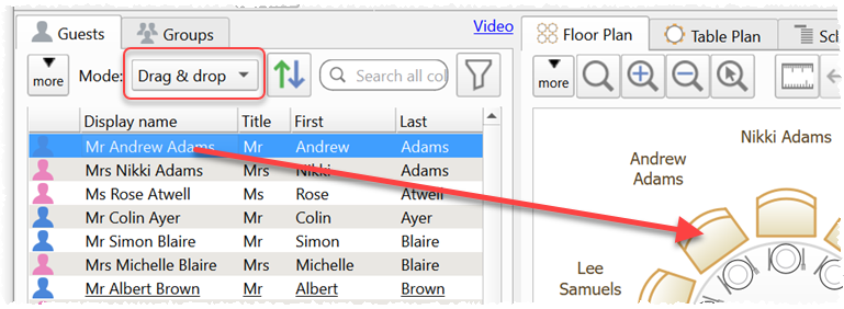 drag and drop guests drag and drop guests