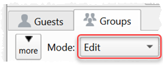 Edit mode for groups