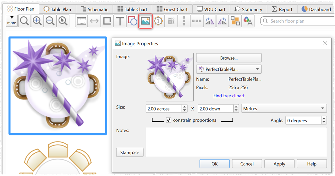 add image to floor plan