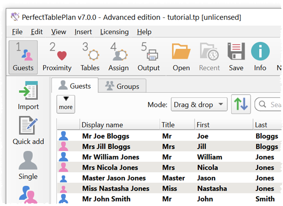 guests pane guests pane