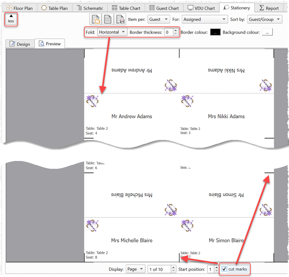 print place cards on blank sheets print place cards on blank sheets