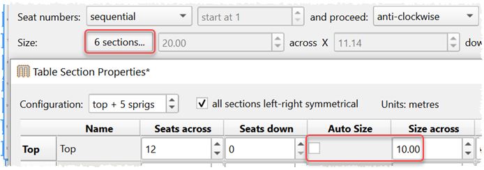 print e-shaped tables