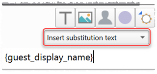 merge text into place card