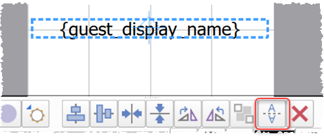 mirror text in place card