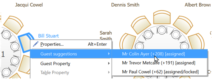 guest seating guest seating