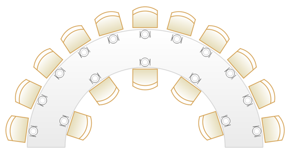 180 degree serpentine table