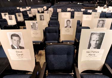 Emmy awards seating