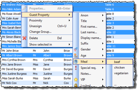 Edit multiple guests properties in a single operation