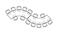serpentine table template