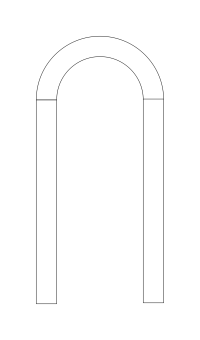 horse shoe table template